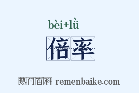 倍率是什么意思的图片